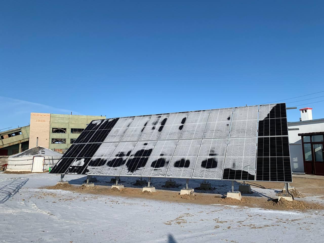 10 kW solar power generator in Airag Station office building, Airag Sum, Dornogovi Province