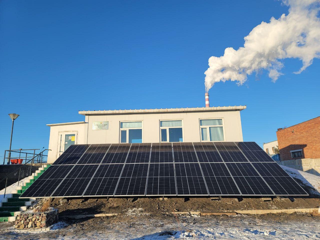 10 KW SOLAR ELECTRIC POWER GENERATOR FOR THE AMGALAN URTUU FIRST CLASS EV CENTER OF ULAANBAATAR RAILWAY