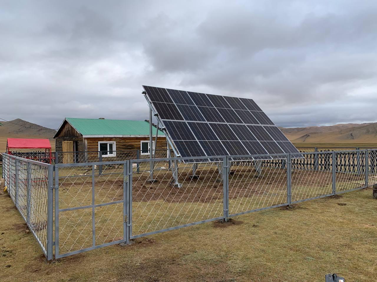 A project to provide electricity to faraway Bags of Arkhangai province with renewable energy solar PV system