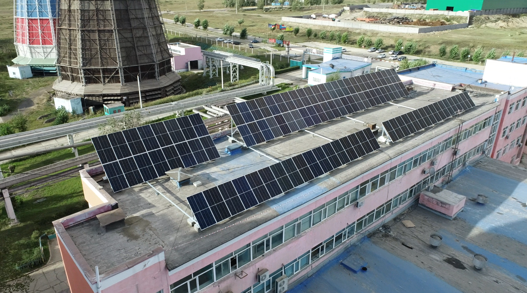 50 kW SPP on the rooftop of "Darkhan Thermal Power Plant" office building